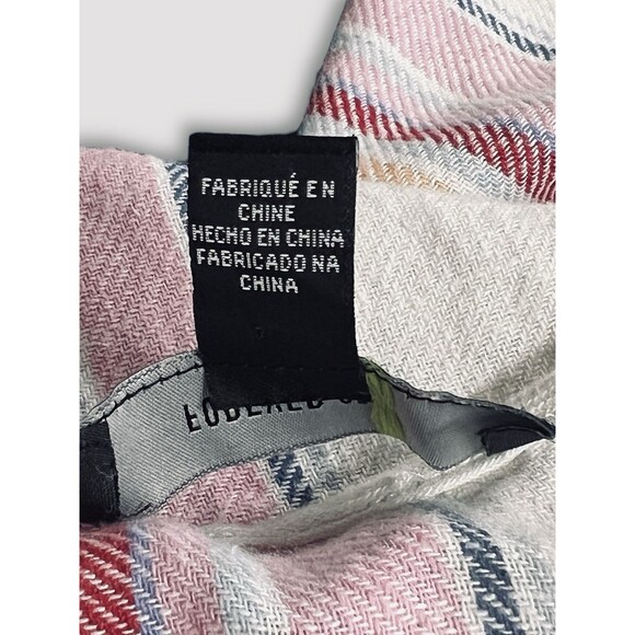 Forever 21+ Chambray Wrap Dress White Pink Orange Stripe Summer Plus Size 2X - Picture 7 of 14